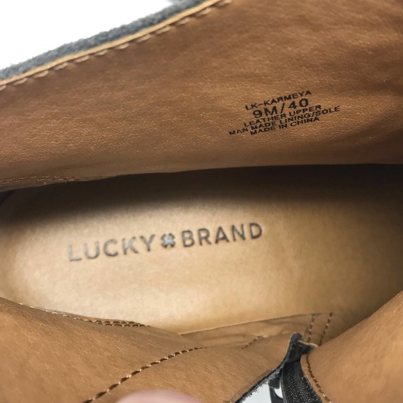 Lucky Brand Karmeya Suede Leather Grey Platform Waterproof Ankle Bootie … - Picture 7 of 10